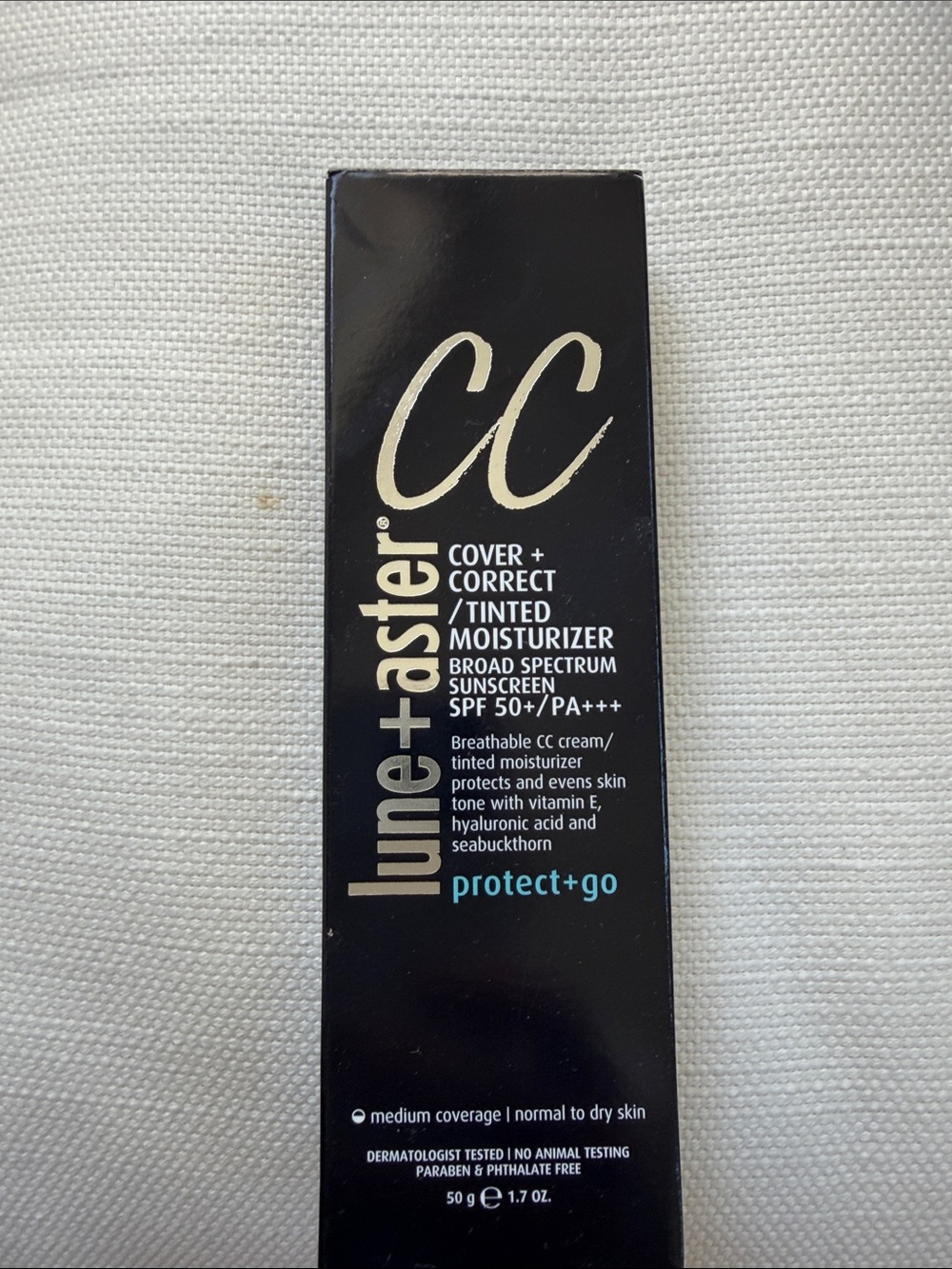 CC Cover + Correct Tinted Moisturizer SPF 50+ — new in box